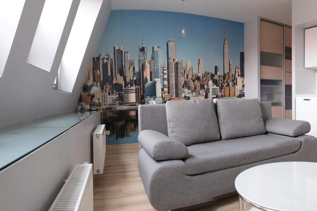 Lägenhet Studio på 35 m² i Poznan centrum med 1 badrum  Exteriör bild