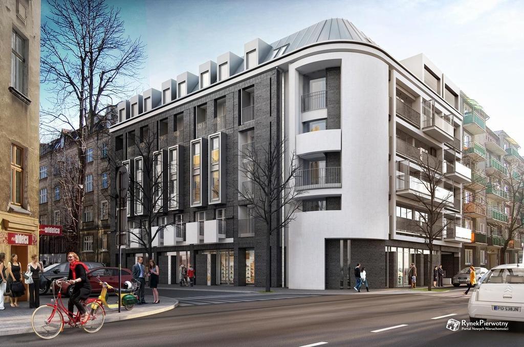 Lägenhet Studio på 35 m² i Poznan centrum med 1 badrum  Exteriör bild